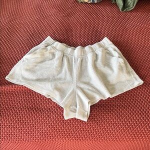 Aerie Cream Athletic Shorts